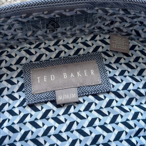 Ted Baker Blue Button Down Shirt - Picture 3 of 5